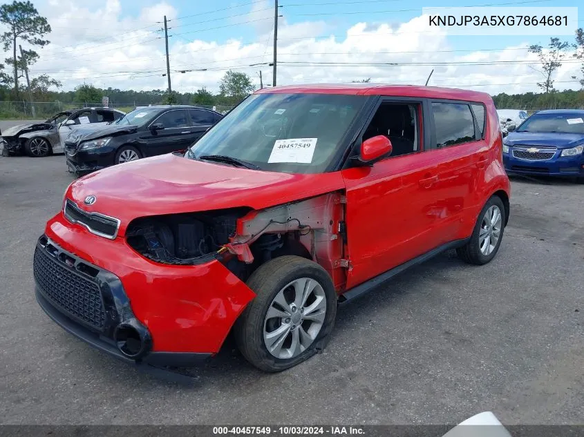 2016 Kia Soul + VIN: KNDJP3A5XG7864681 Lot: 40457549