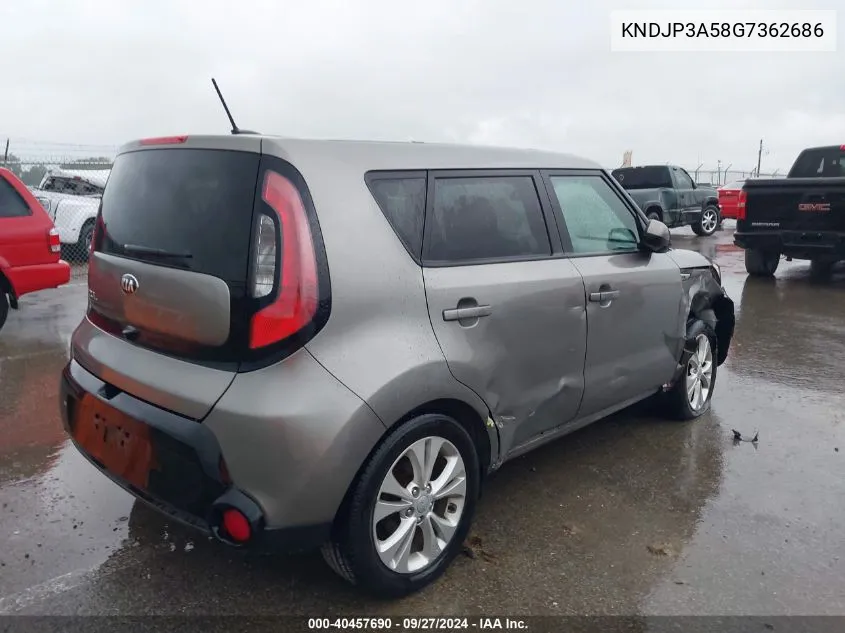 2016 Kia Soul + VIN: KNDJP3A58G7362686 Lot: 40457690