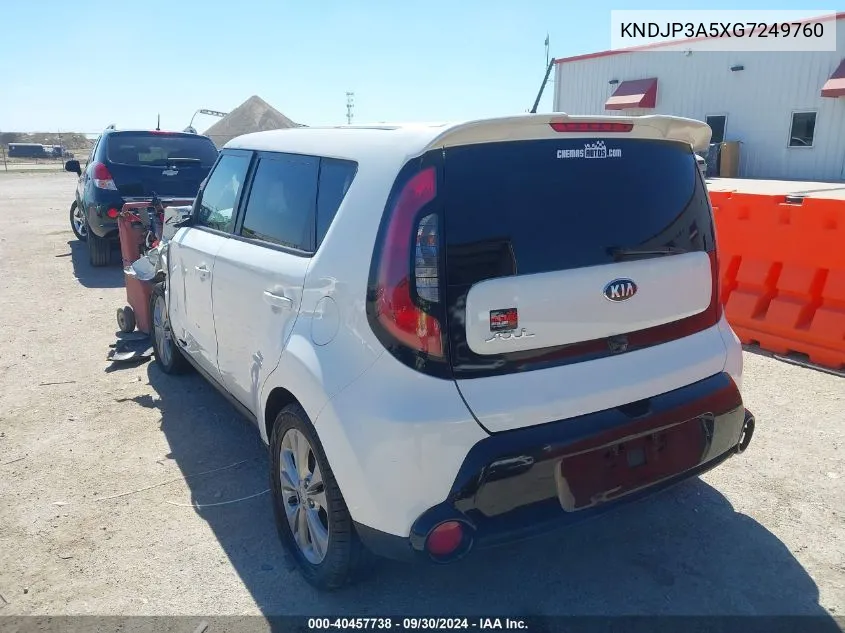 2016 Kia Soul + VIN: KNDJP3A5XG7249760 Lot: 40457738