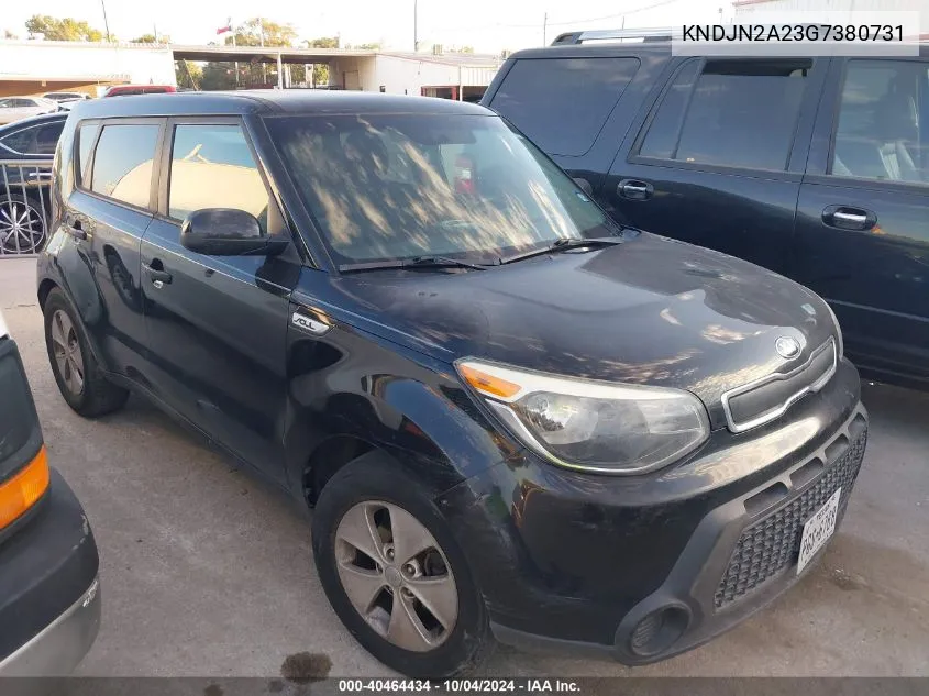 2016 Kia Soul VIN: KNDJN2A23G7380731 Lot: 40464434