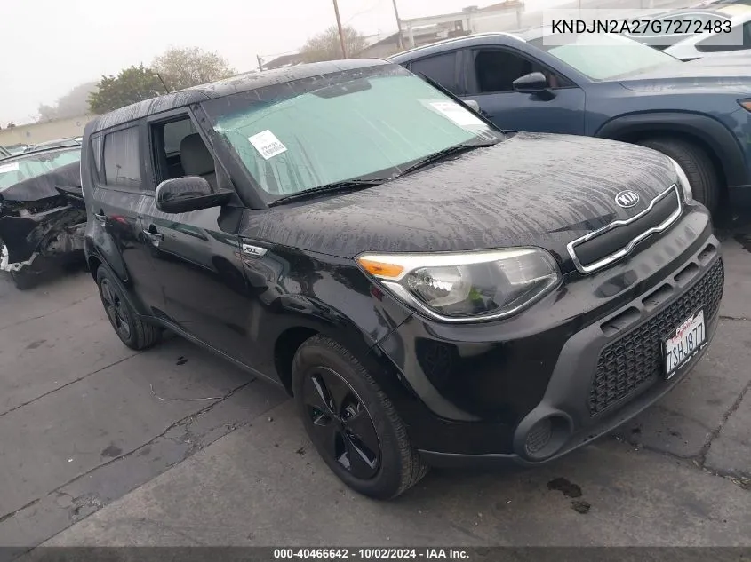 2016 Kia Soul VIN: KNDJN2A27G7272483 Lot: 40466642