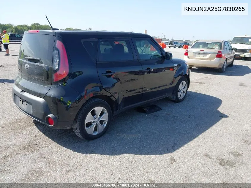 2016 Kia Soul VIN: KNDJN2A25G7830265 Lot: 40466780