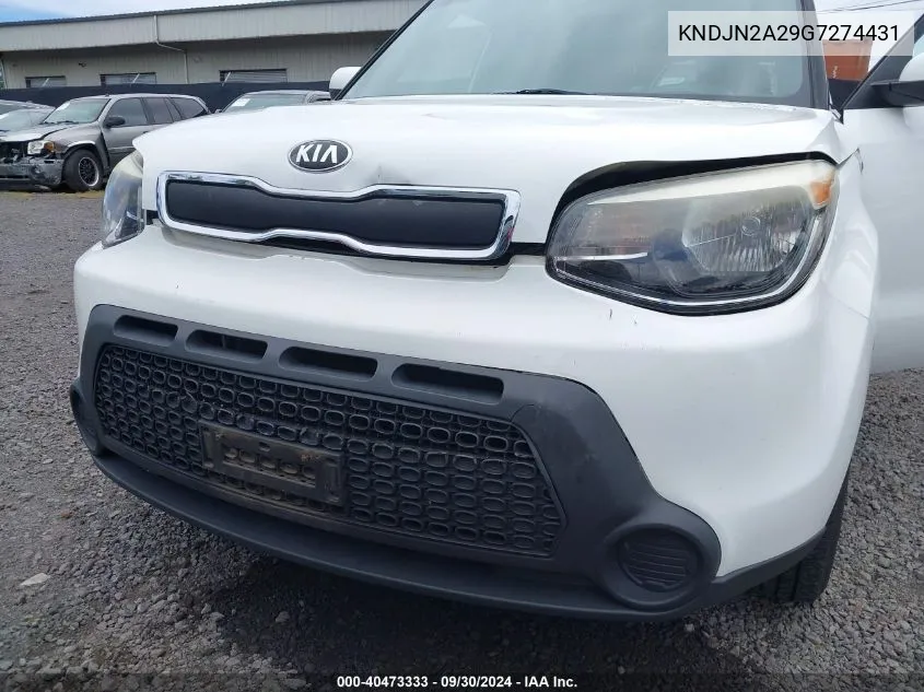 2016 Kia Soul VIN: KNDJN2A29G7274431 Lot: 40473333