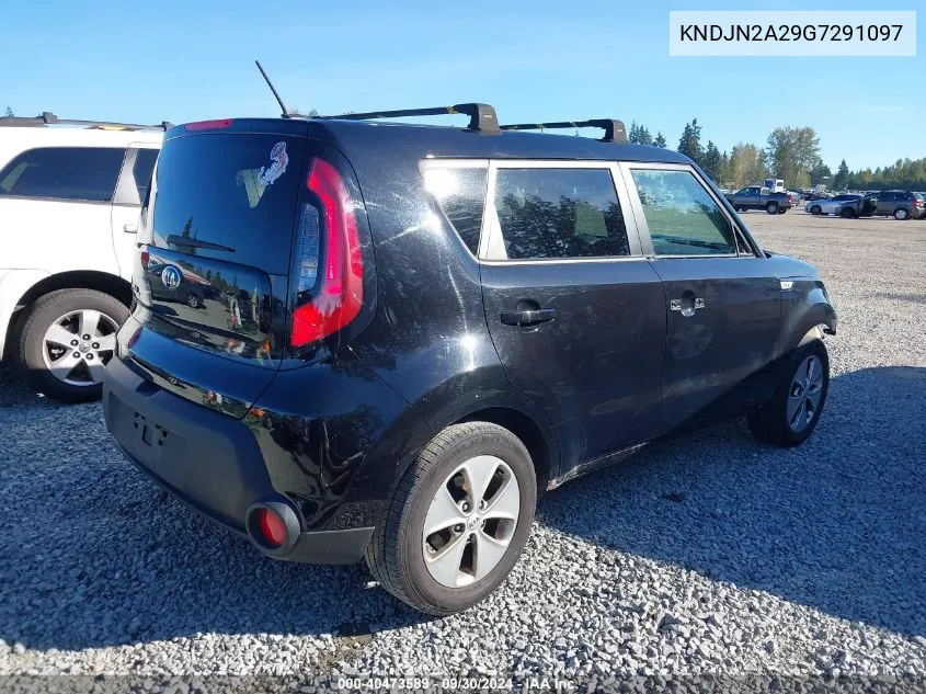 2016 Kia Soul VIN: KNDJN2A29G7291097 Lot: 40473589