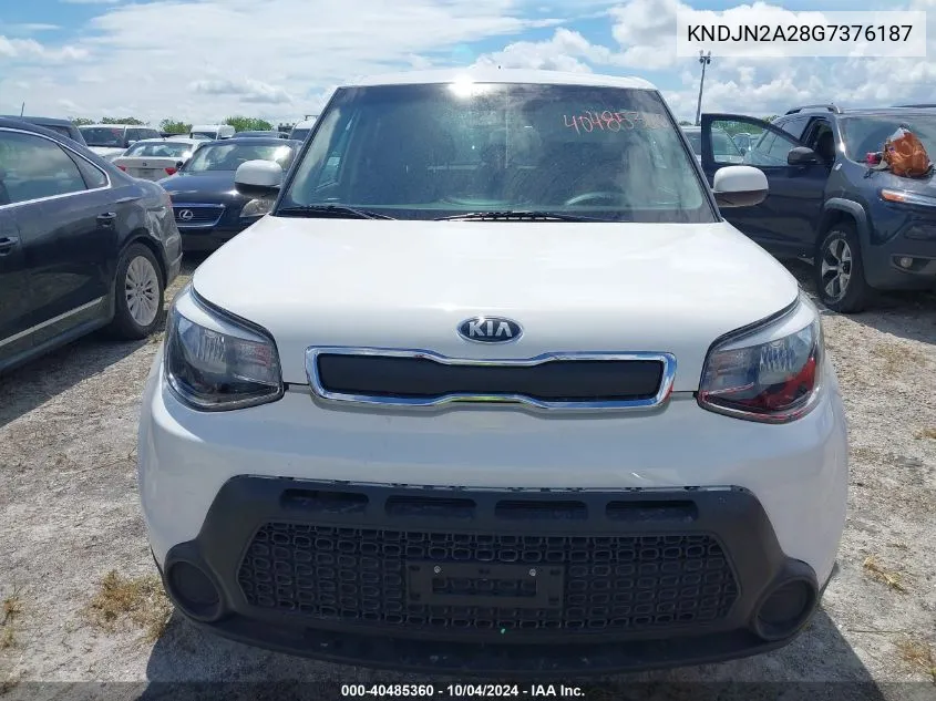 2016 Kia Soul VIN: KNDJN2A28G7376187 Lot: 40485360