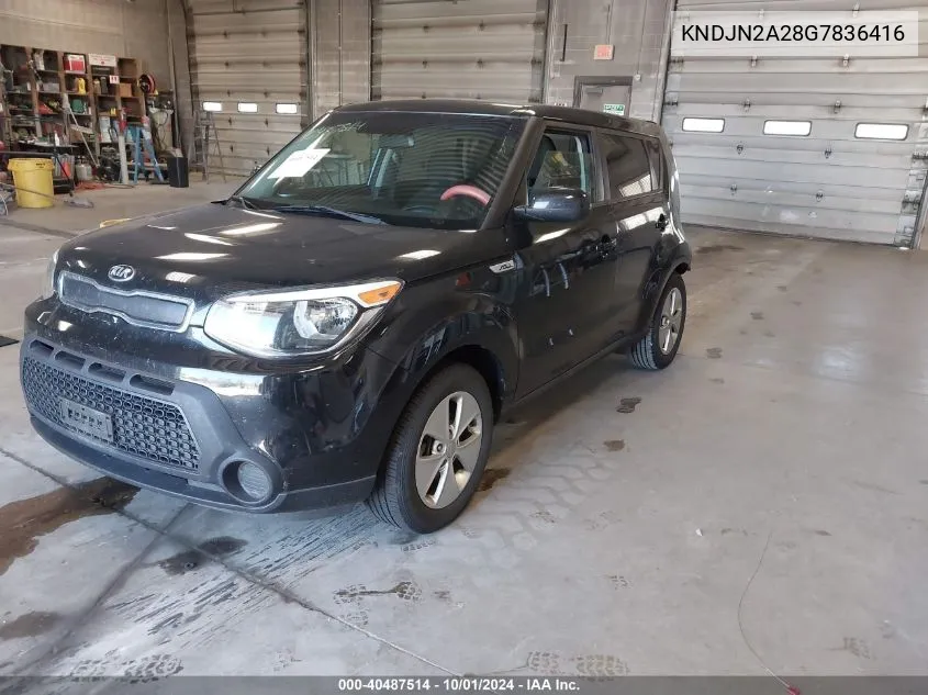 2016 Kia Soul VIN: KNDJN2A28G7836416 Lot: 40487514