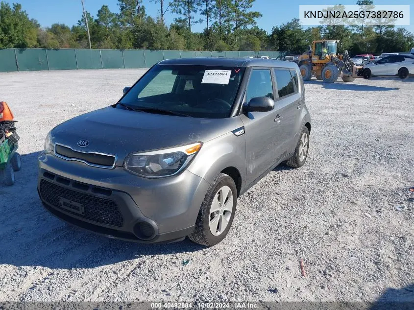 2016 Kia Soul VIN: KNDJN2A25G7382786 Lot: 40492884