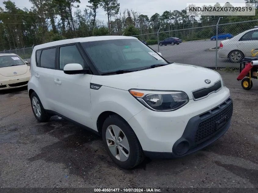 2016 Kia Soul VIN: KNDJN2A2XG7392519 Lot: 40501477