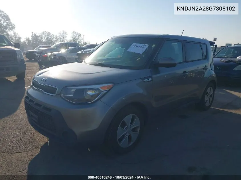 2016 Kia Soul VIN: KNDJN2A28G7308102 Lot: 40510246