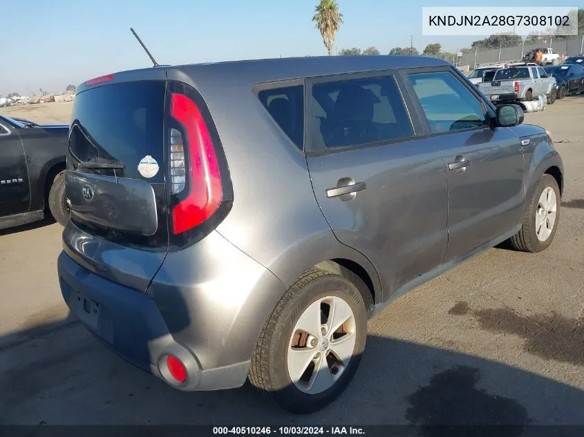 2016 Kia Soul VIN: KNDJN2A28G7308102 Lot: 40510246