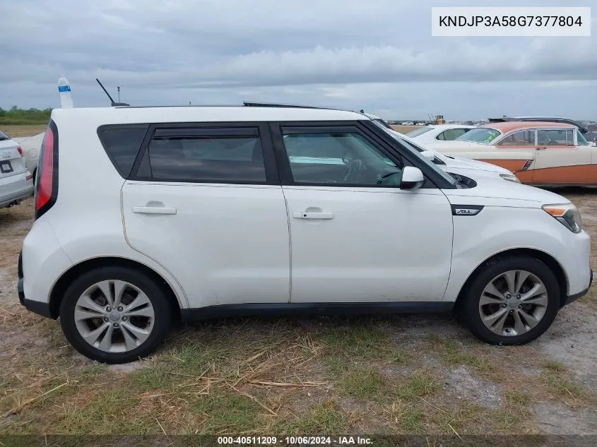 2016 Kia Soul + VIN: KNDJP3A58G7377804 Lot: 40511209