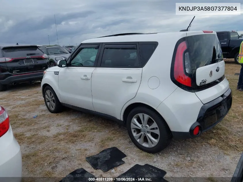 2016 Kia Soul + VIN: KNDJP3A58G7377804 Lot: 40511209