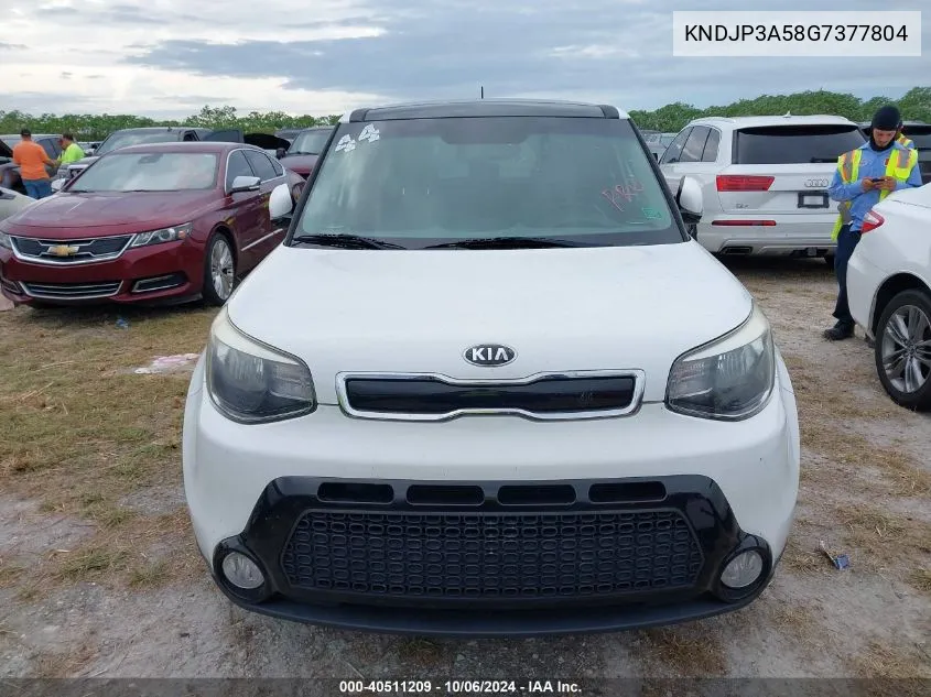 2016 Kia Soul + VIN: KNDJP3A58G7377804 Lot: 40511209