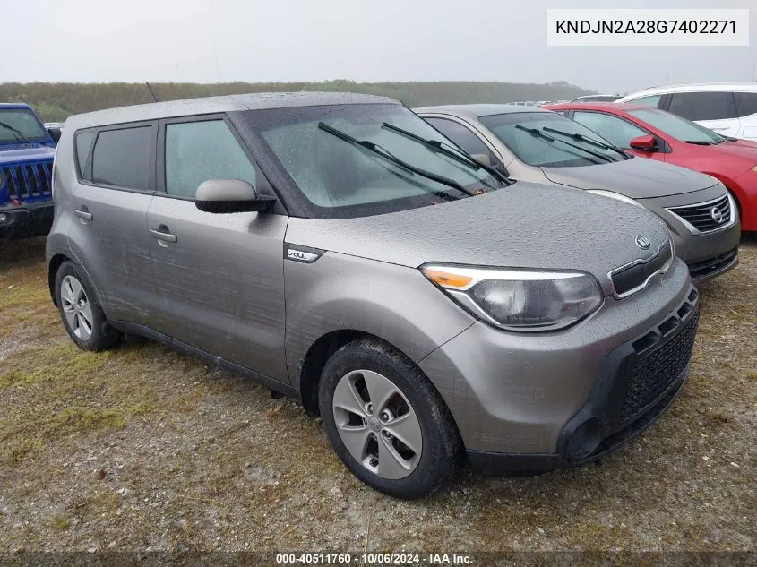 2016 Kia Soul VIN: KNDJN2A28G7402271 Lot: 40511760