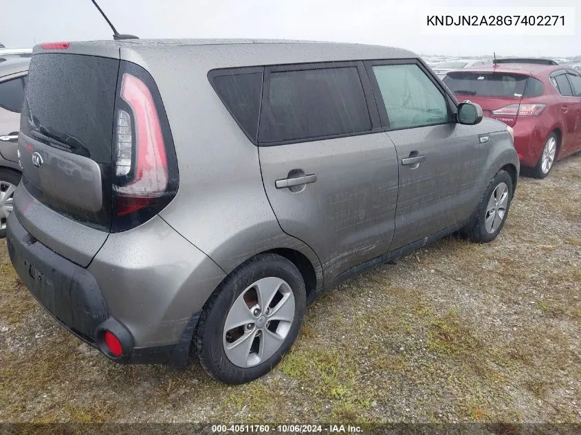 2016 Kia Soul VIN: KNDJN2A28G7402271 Lot: 40511760