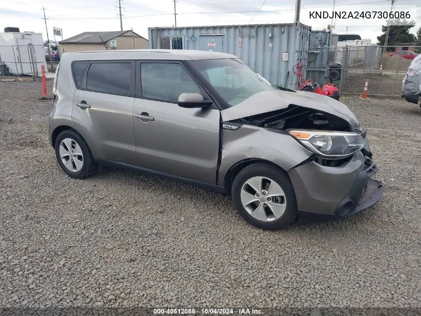 2016 Kia Soul VIN: KNDJN2A24G7306086 Lot: 40512088