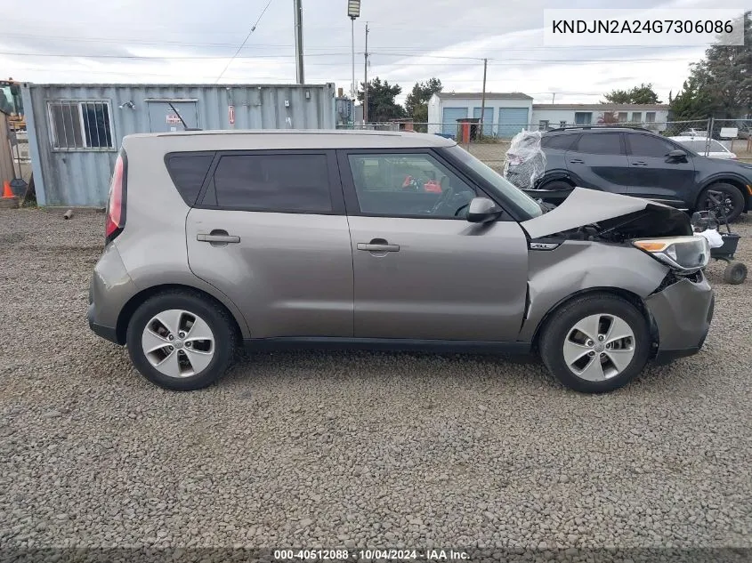 2016 Kia Soul VIN: KNDJN2A24G7306086 Lot: 40512088