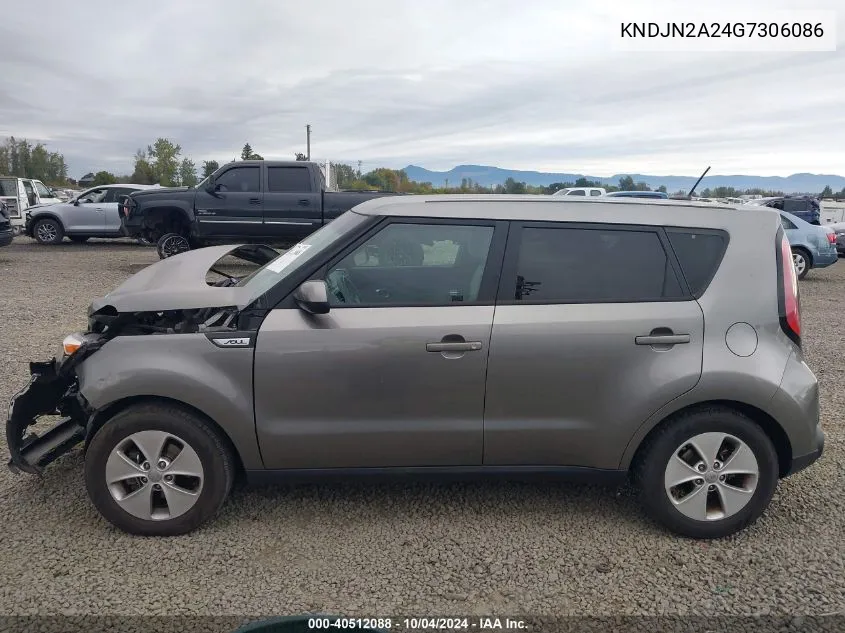 2016 Kia Soul VIN: KNDJN2A24G7306086 Lot: 40512088