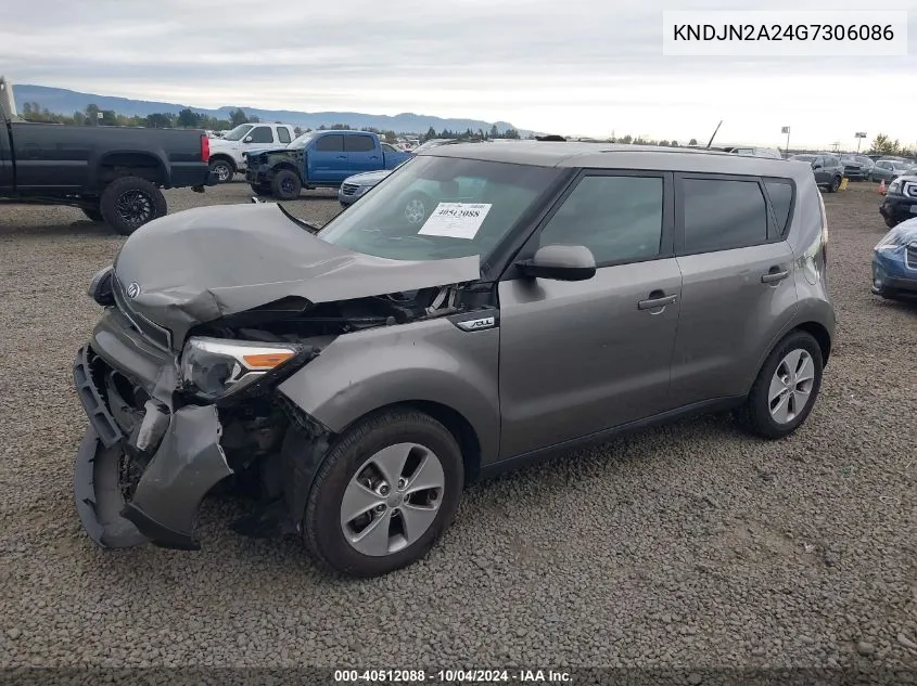 2016 Kia Soul VIN: KNDJN2A24G7306086 Lot: 40512088