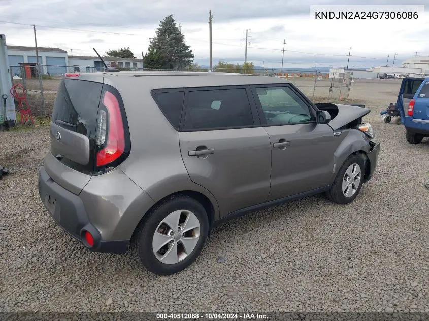 2016 Kia Soul VIN: KNDJN2A24G7306086 Lot: 40512088