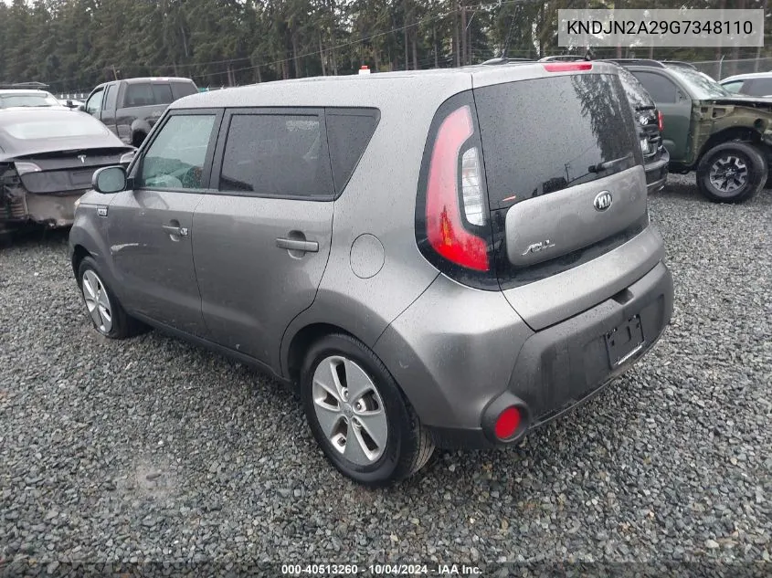 2016 Kia Soul VIN: KNDJN2A29G7348110 Lot: 40513260