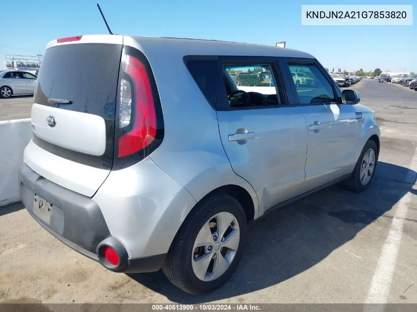 2016 Kia Soul VIN: KNDJN2A21G7853820 Lot: 40513900