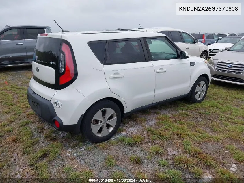 2016 Kia Soul VIN: KNDJN2A26G7370808 Lot: 40518498