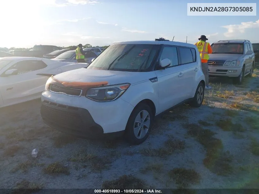 2016 Kia Soul VIN: KNDJN2A28G7305085 Lot: 40518993