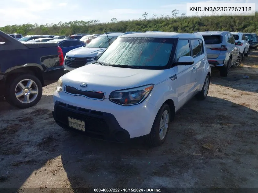 2016 Kia Soul VIN: KNDJN2A23G7267118 Lot: 40607222