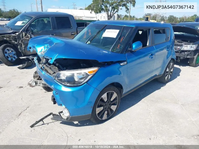 2016 Kia Soul + VIN: KNDJP3A54G7367142 Lot: 40616518