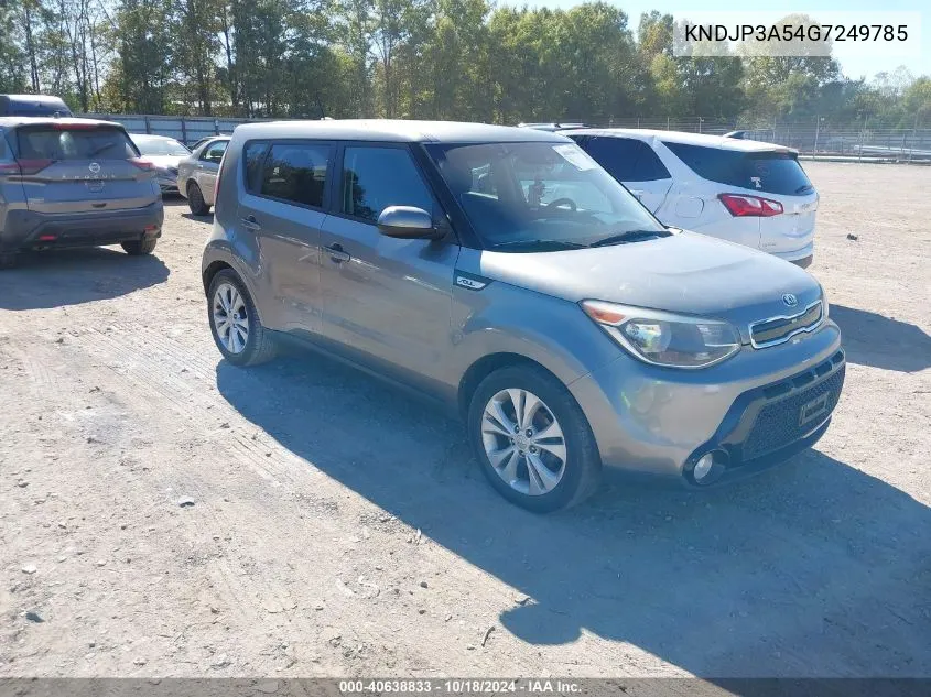 2016 Kia Soul + VIN: KNDJP3A54G7249785 Lot: 40638833