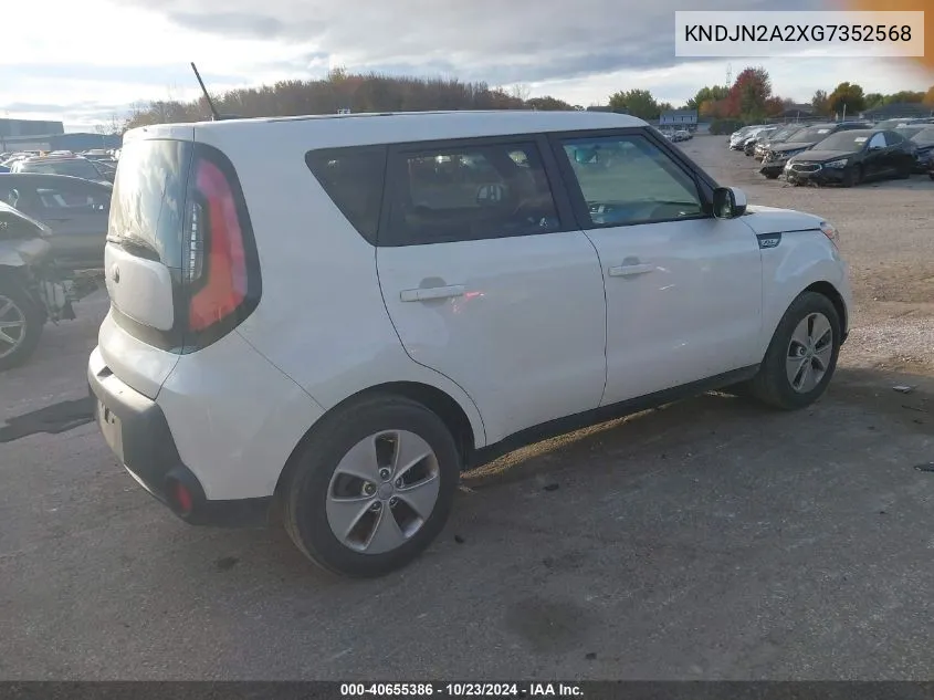 2016 Kia Soul VIN: KNDJN2A2XG7352568 Lot: 40655386