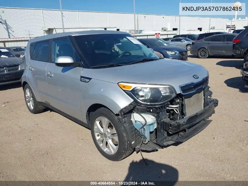 2016 Kia Soul + VIN: KNDJP3A57G7862435 Lot: 40664554