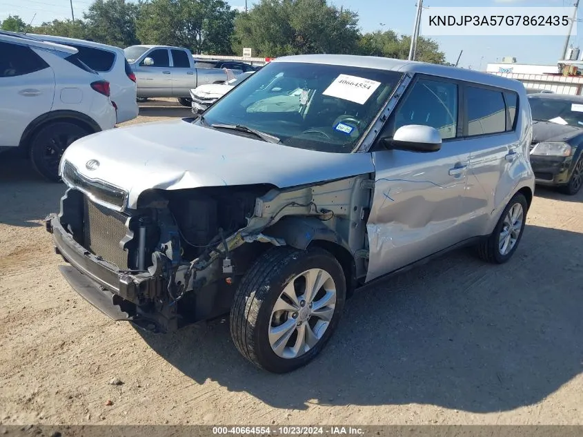 2016 Kia Soul + VIN: KNDJP3A57G7862435 Lot: 40664554