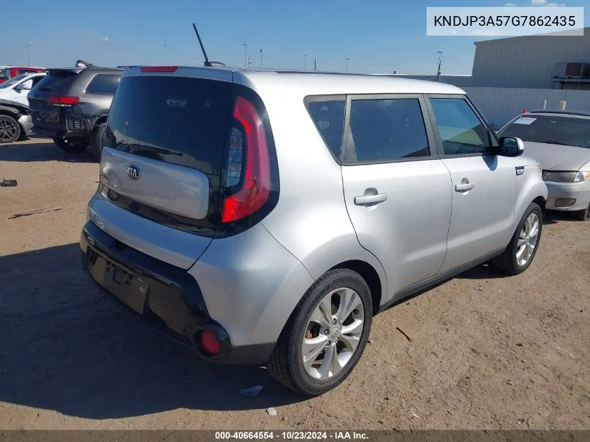 2016 Kia Soul + VIN: KNDJP3A57G7862435 Lot: 40664554