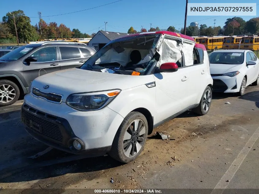 2016 Kia Soul + VIN: KNDJP3A57G7297555 Lot: 40686010