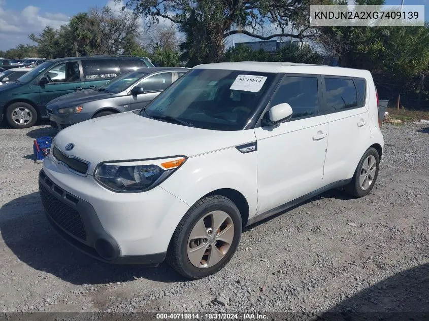 2016 Kia Soul VIN: KNDJN2A2XG7409139 Lot: 40719814