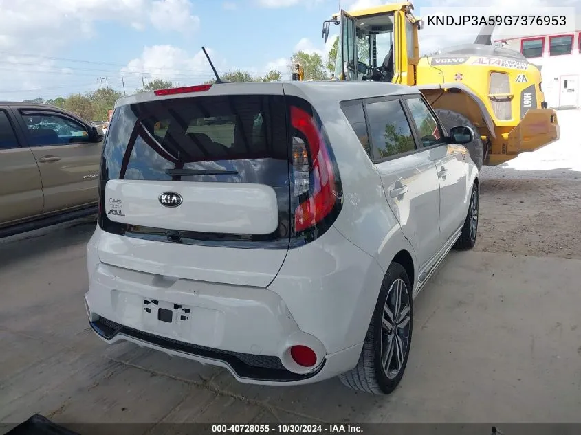 2016 Kia Soul + VIN: KNDJP3A59G7376953 Lot: 40728055