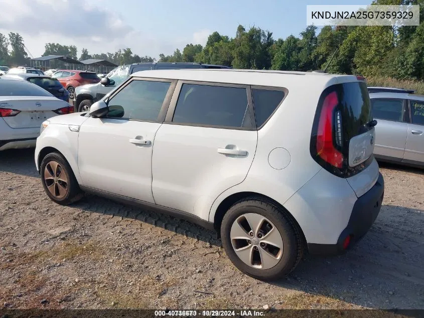 2016 Kia Soul VIN: KNDJN2A25G7359329 Lot: 40736673