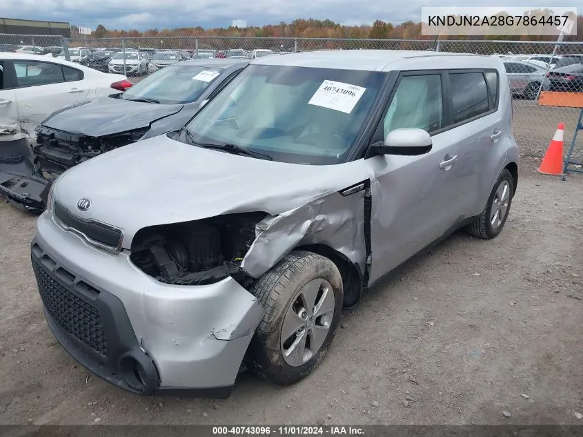 2016 Kia Soul VIN: KNDJN2A28G7864457 Lot: 40743096