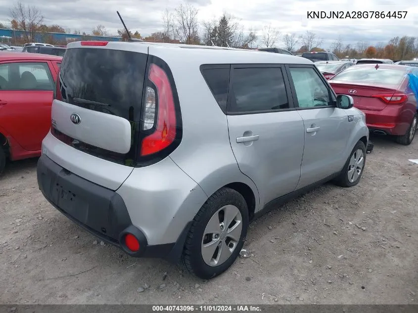 2016 Kia Soul VIN: KNDJN2A28G7864457 Lot: 40743096