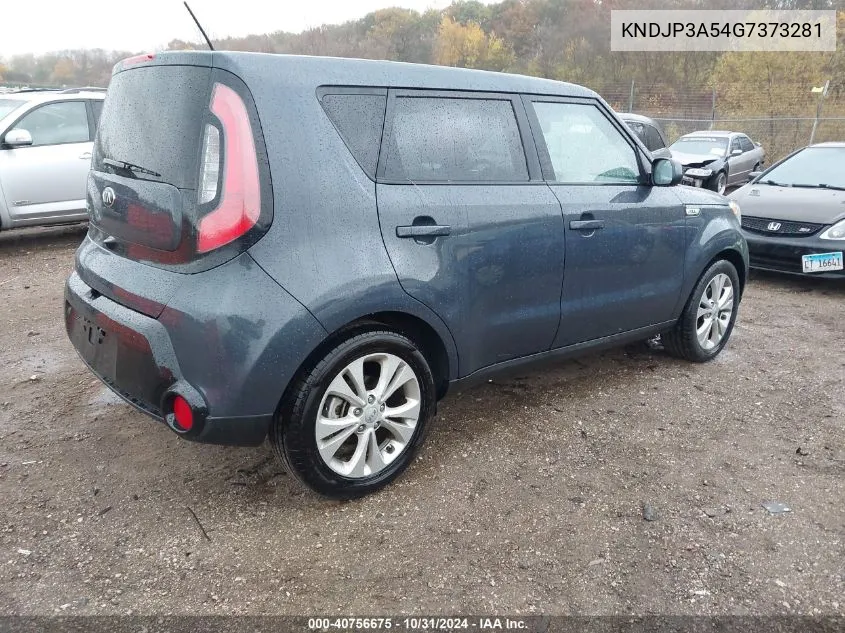 2016 Kia Soul + VIN: KNDJP3A54G7373281 Lot: 40756675