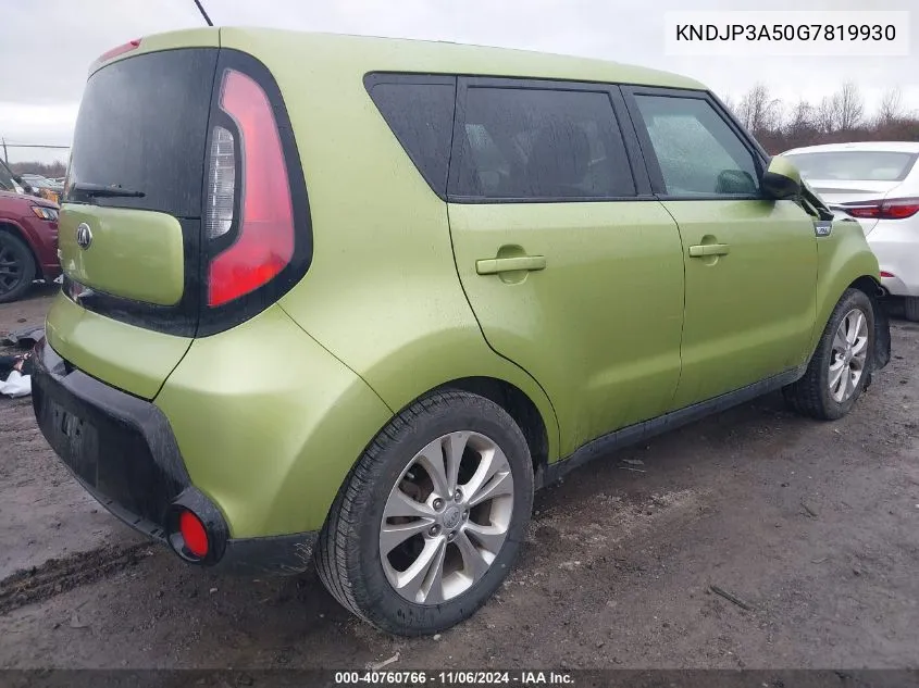 2016 Kia Soul + VIN: KNDJP3A50G7819930 Lot: 40760766