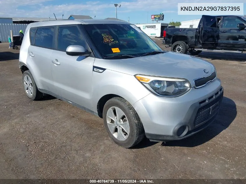 2016 Kia Soul VIN: KNDJN2A29G7837395 Lot: 40764739