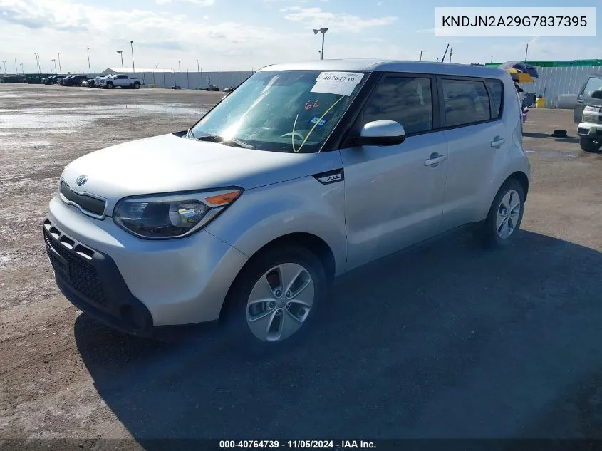 2016 Kia Soul VIN: KNDJN2A29G7837395 Lot: 40764739