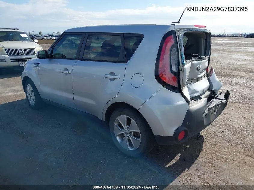 2016 Kia Soul VIN: KNDJN2A29G7837395 Lot: 40764739