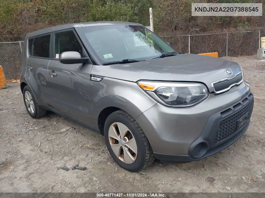 2016 Kia Soul VIN: KNDJN2A22G7388545 Lot: 40771427