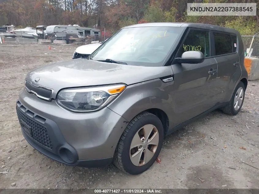 2016 Kia Soul VIN: KNDJN2A22G7388545 Lot: 40771427