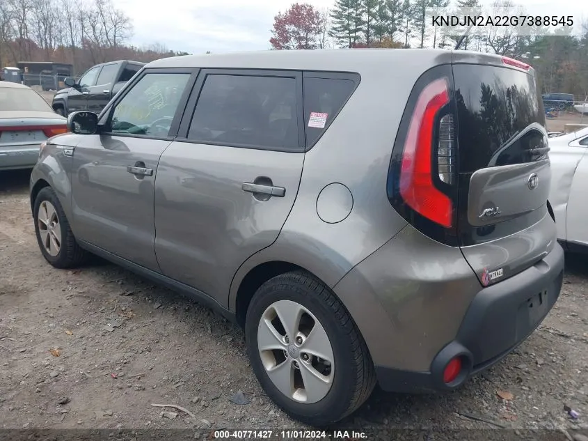 2016 Kia Soul VIN: KNDJN2A22G7388545 Lot: 40771427