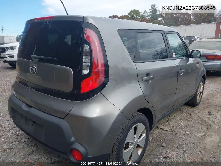 2016 Kia Soul VIN: KNDJN2A22G7388545 Lot: 40771427